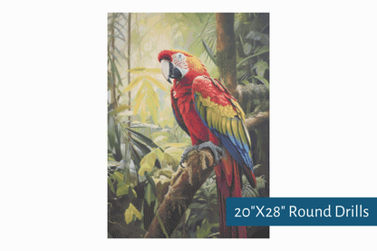 True North Diamond Art Diamond Painting Kits The Majestic Macaw Diamond Painting Kit - Create Stunning Art, No Skill Required