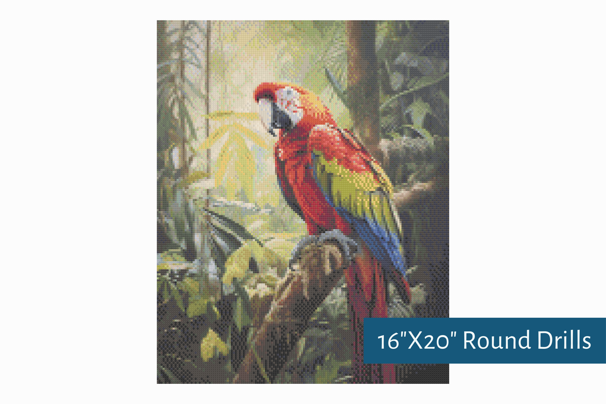 True North Diamond Art Diamond Painting Kits The Majestic Macaw Diamond Painting Kit - Create Stunning Art, No Skill Required