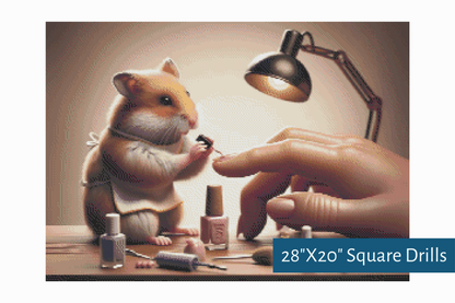 True North Diamond Art Diamond Painting Kits Square / 28"X20" (71.1cmX50.8cm) / Yes The Miniature Manicurist Diamond Painting Kit - Create Stunning Art, No Skill Required