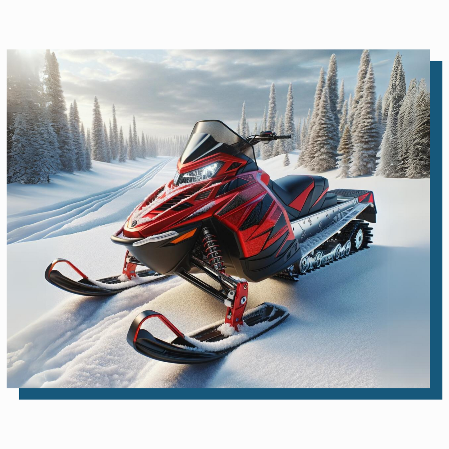 True North Diamond Art Diamond Painting Kits The Scarlet Sled Diamond Painting Kit - Create Stunning Art, No Skill Required