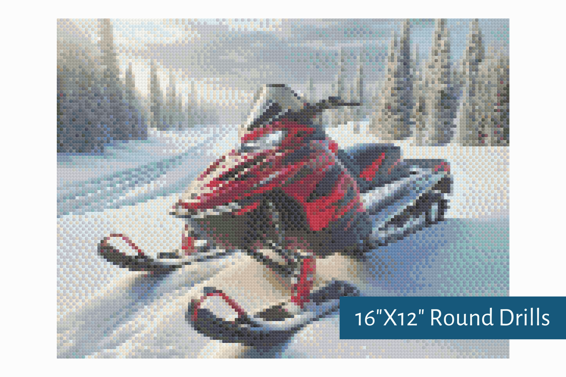 True North Diamond Art Diamond Painting Kits The Scarlet Sled Diamond Painting Kit - Create Stunning Art, No Skill Required