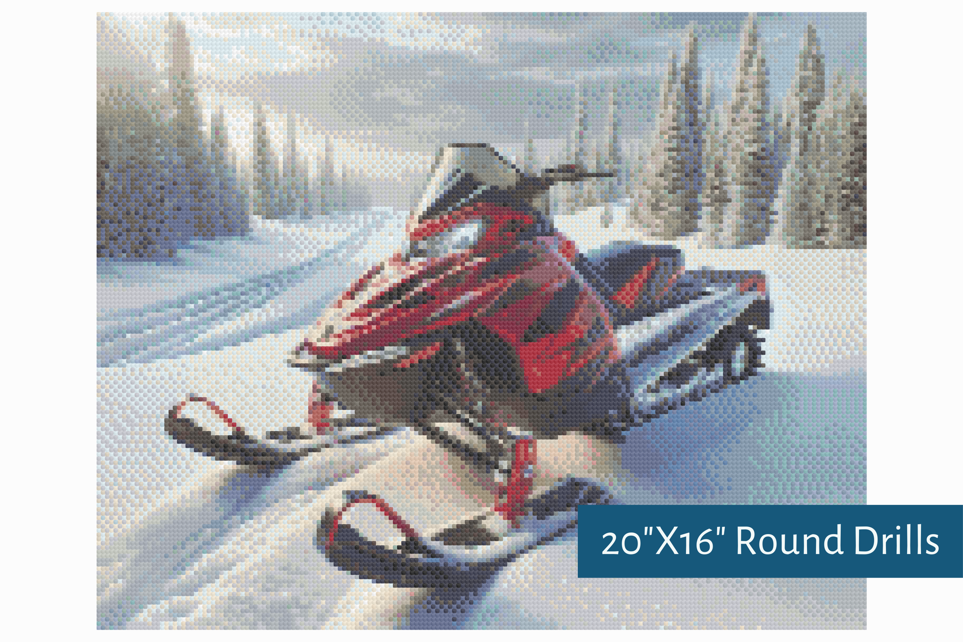 True North Diamond Art Diamond Painting Kits The Scarlet Sled Diamond Painting Kit - Create Stunning Art, No Skill Required