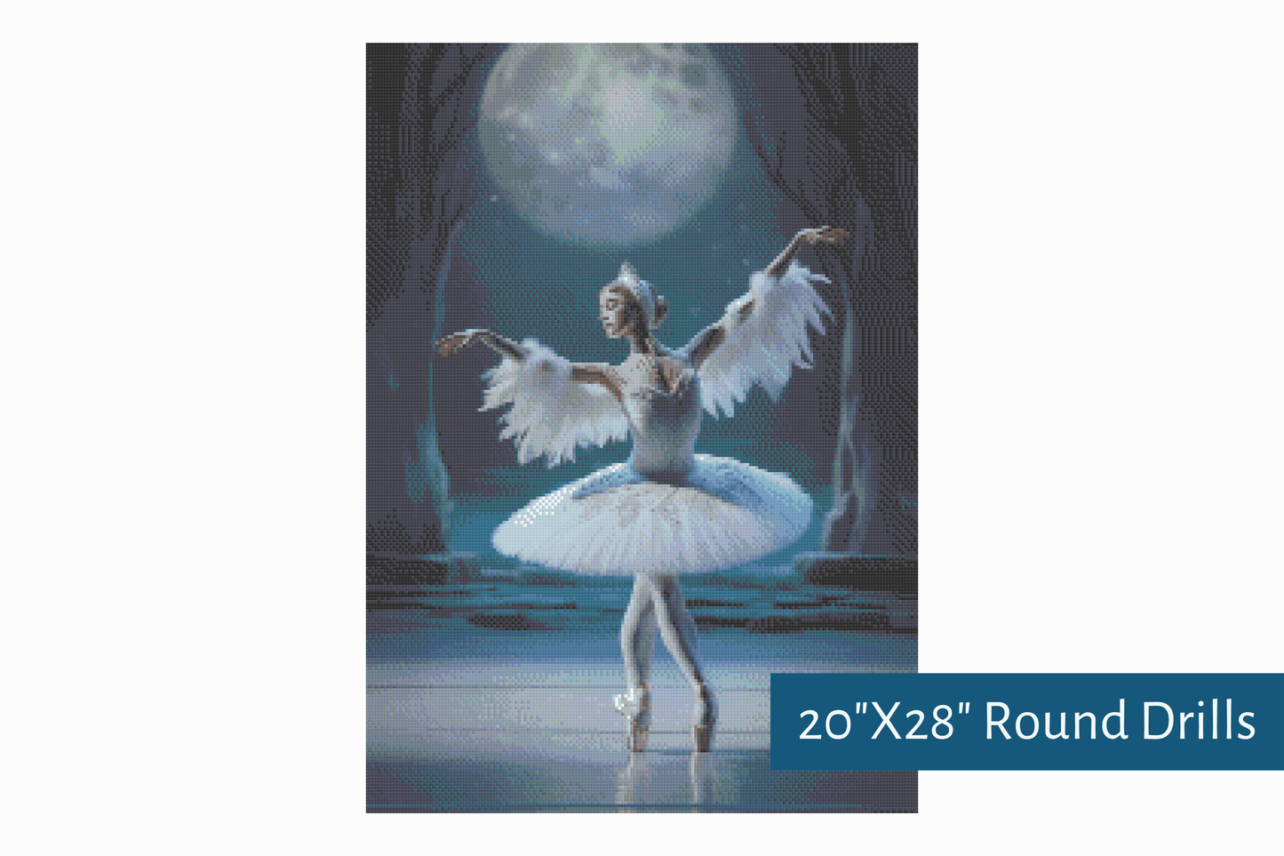 True North Diamond Art Diamond Painting Kits The Swan's Dance Diamond Painting Kit - Create Stunning Art, No Skill Required