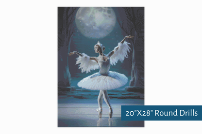 True North Diamond Art Diamond Painting Kits The Swan's Dance Diamond Painting Kit - Create Stunning Art, No Skill Required