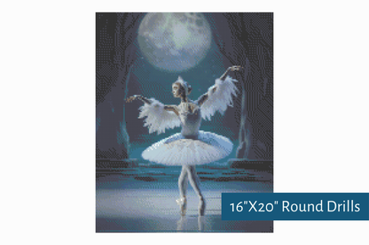 True North Diamond Art Diamond Painting Kits The Swan's Dance Diamond Painting Kit - Create Stunning Art, No Skill Required