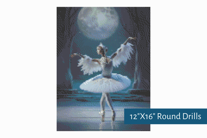 True North Diamond Art Diamond Painting Kits The Swan's Dance Diamond Painting Kit - Create Stunning Art, No Skill Required