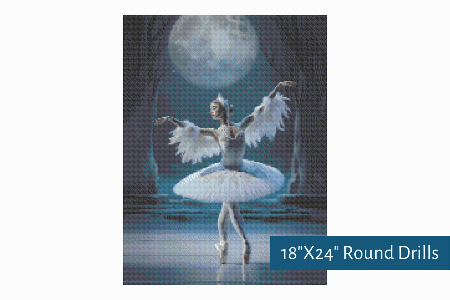 True North Diamond Art Diamond Painting Kits The Swan's Dance Diamond Painting Kit - Create Stunning Art, No Skill Required