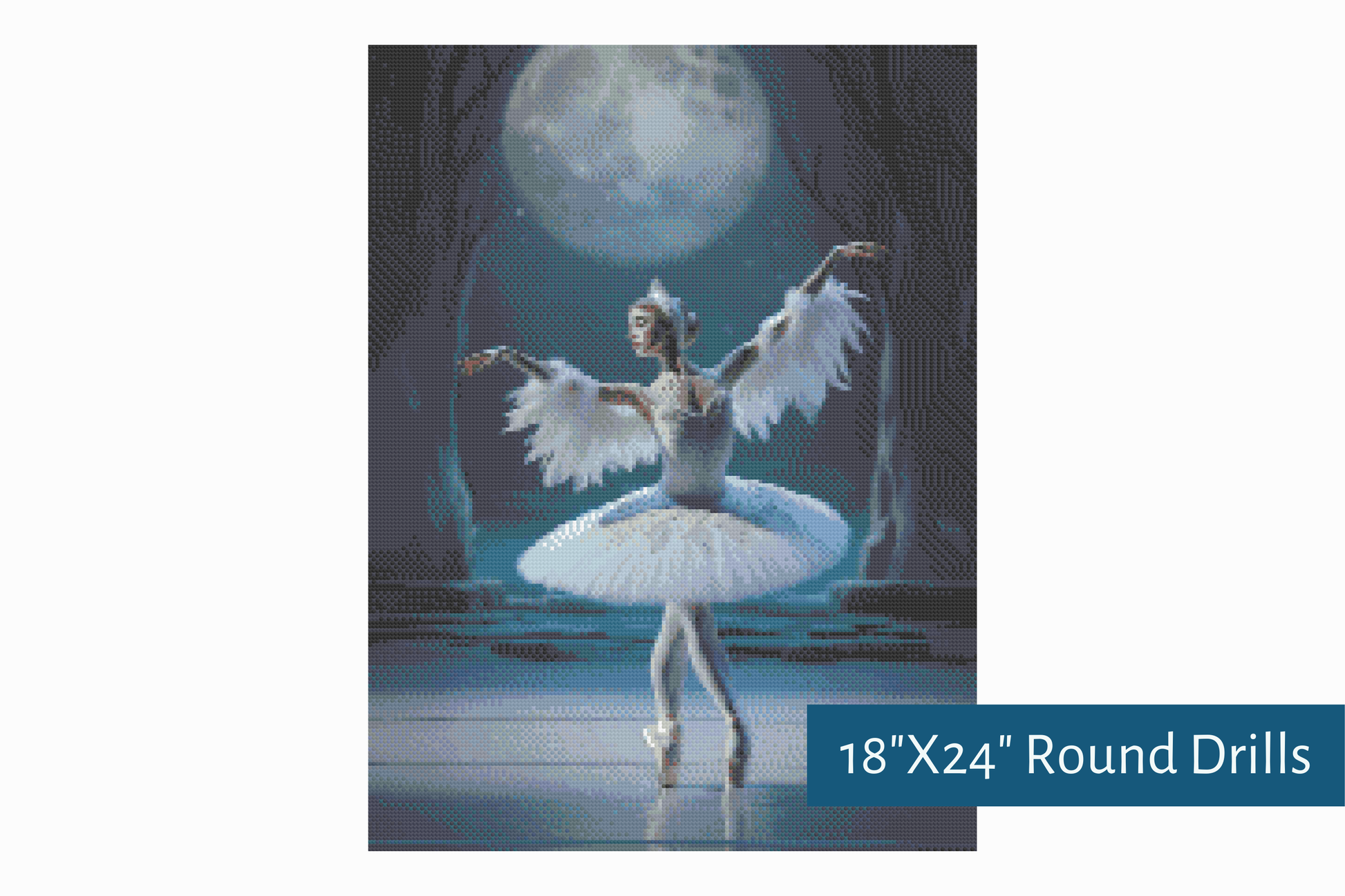 True North Diamond Art Diamond Painting Kits The Swan's Dance Diamond Painting Kit - Create Stunning Art, No Skill Required