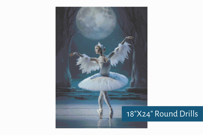 True North Diamond Art Diamond Painting Kits The Swan's Dance Diamond Painting Kit - Create Stunning Art, No Skill Required