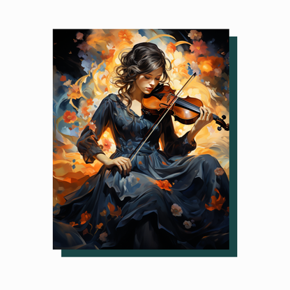 True North Diamond Art Diamond Painting Kits The Violinist's Dream Diamond Painting Kit - Create Stunning Art, No Skill Required