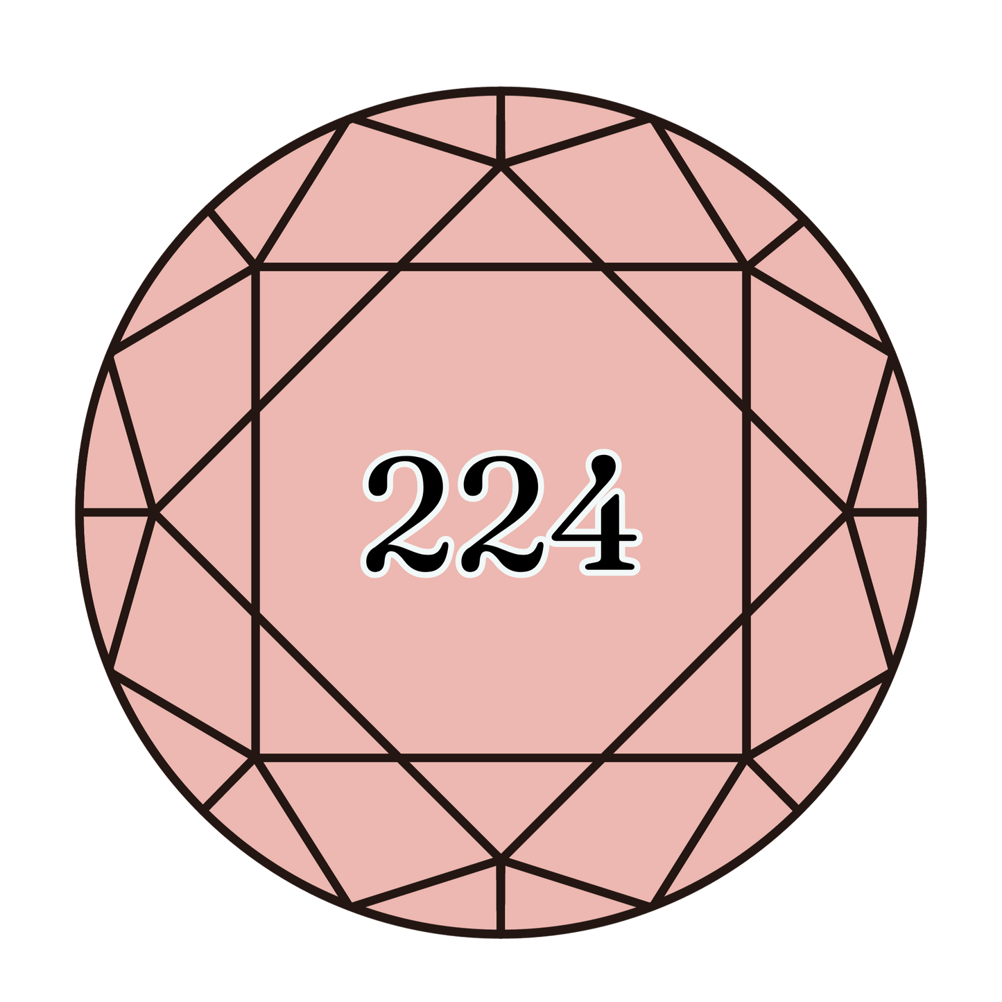 True North Diamond Art Round Diamond Drills 224 - Very Light Shell Pink - Round Bulk Diamond Drills