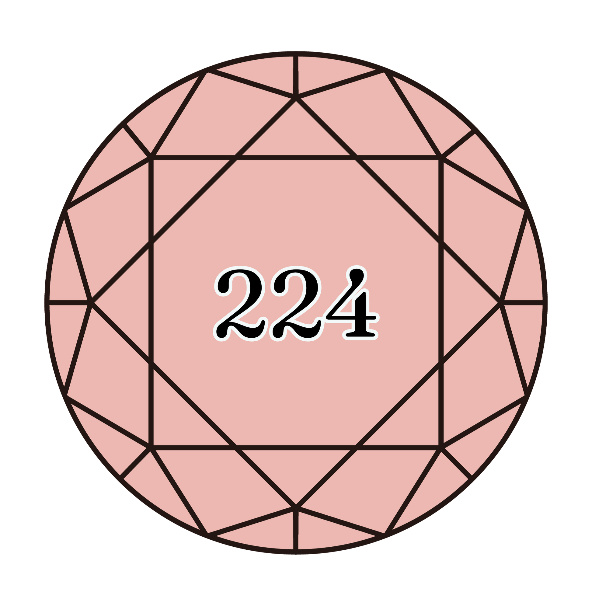 True North Diamond Art Round Diamond Drills 224 - Very Light Shell Pink - Round Bulk Diamond Drills