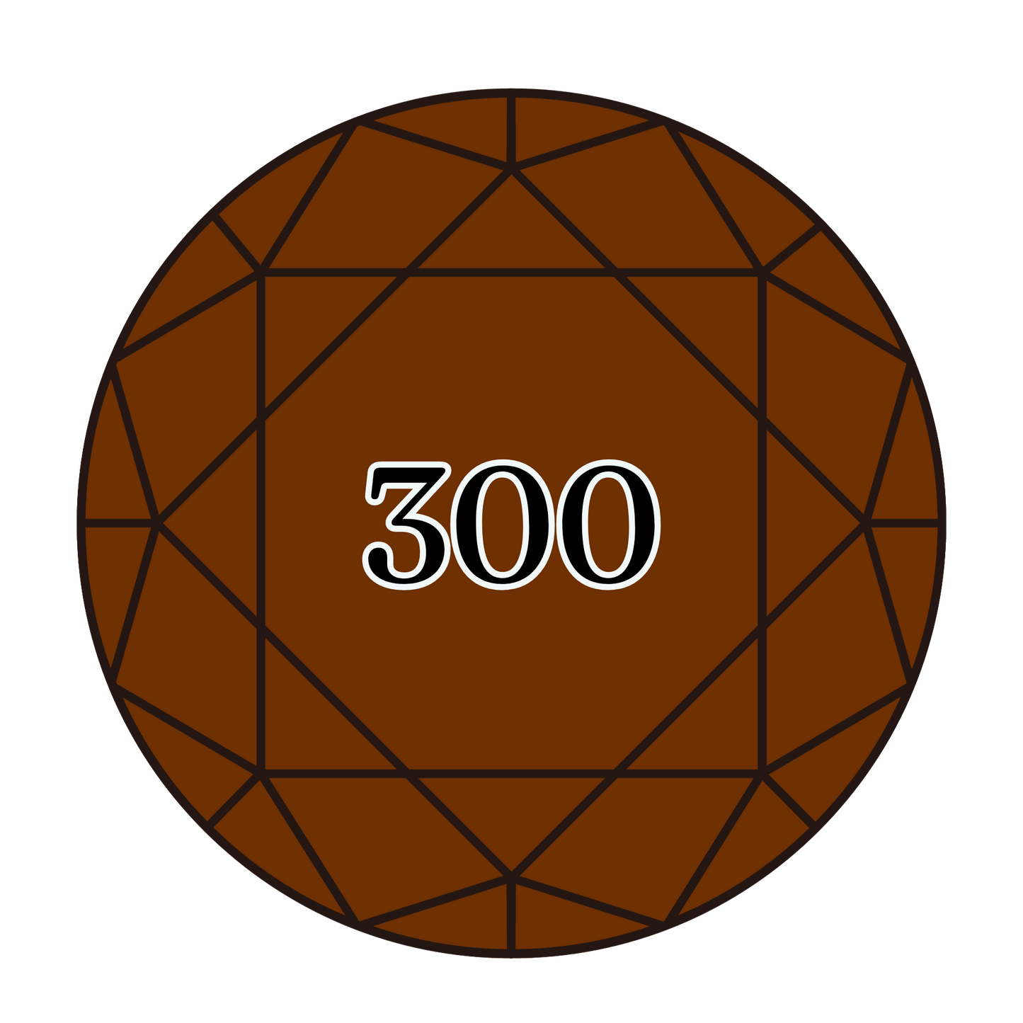 True North Diamond Art Round Diamond Drills 300 - Very Dark Mahogany - Round Bulk Diamond Drills