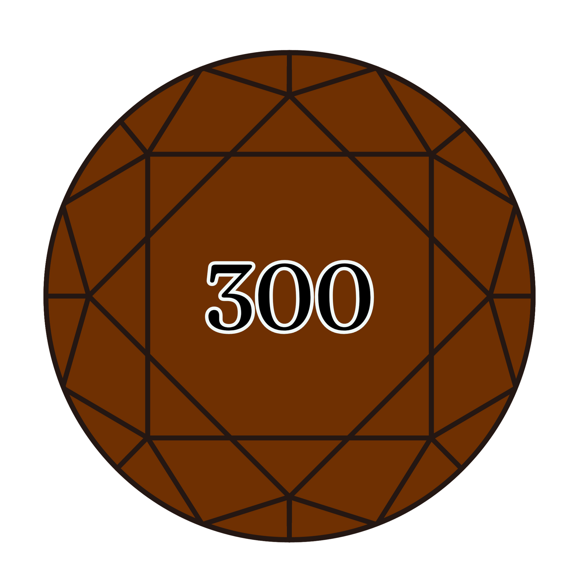 True North Diamond Art Round Diamond Drills 300 - Very Dark Mahogany - Round Bulk Diamond Drills