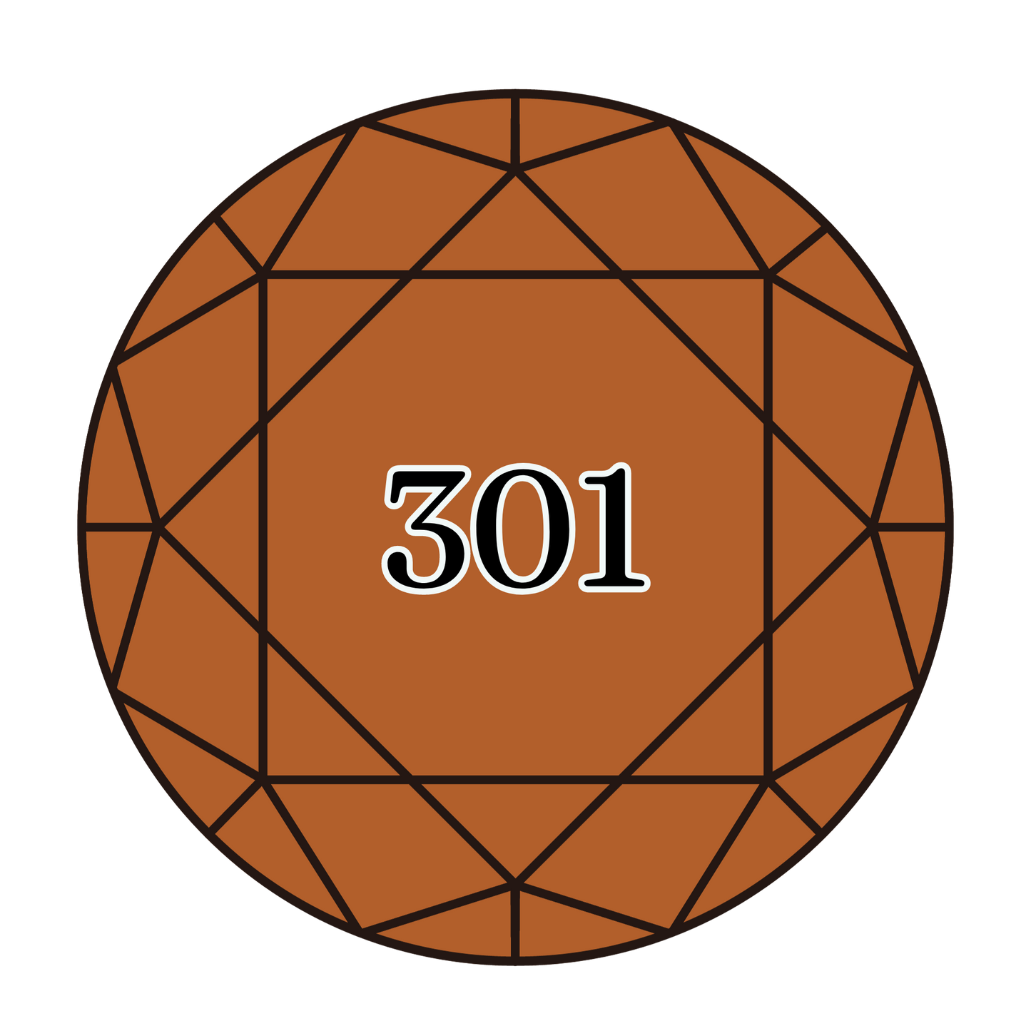 True North Diamond Art Round Diamond Drills 301 - Medium Mahogany - Round Bulk Diamond Drills