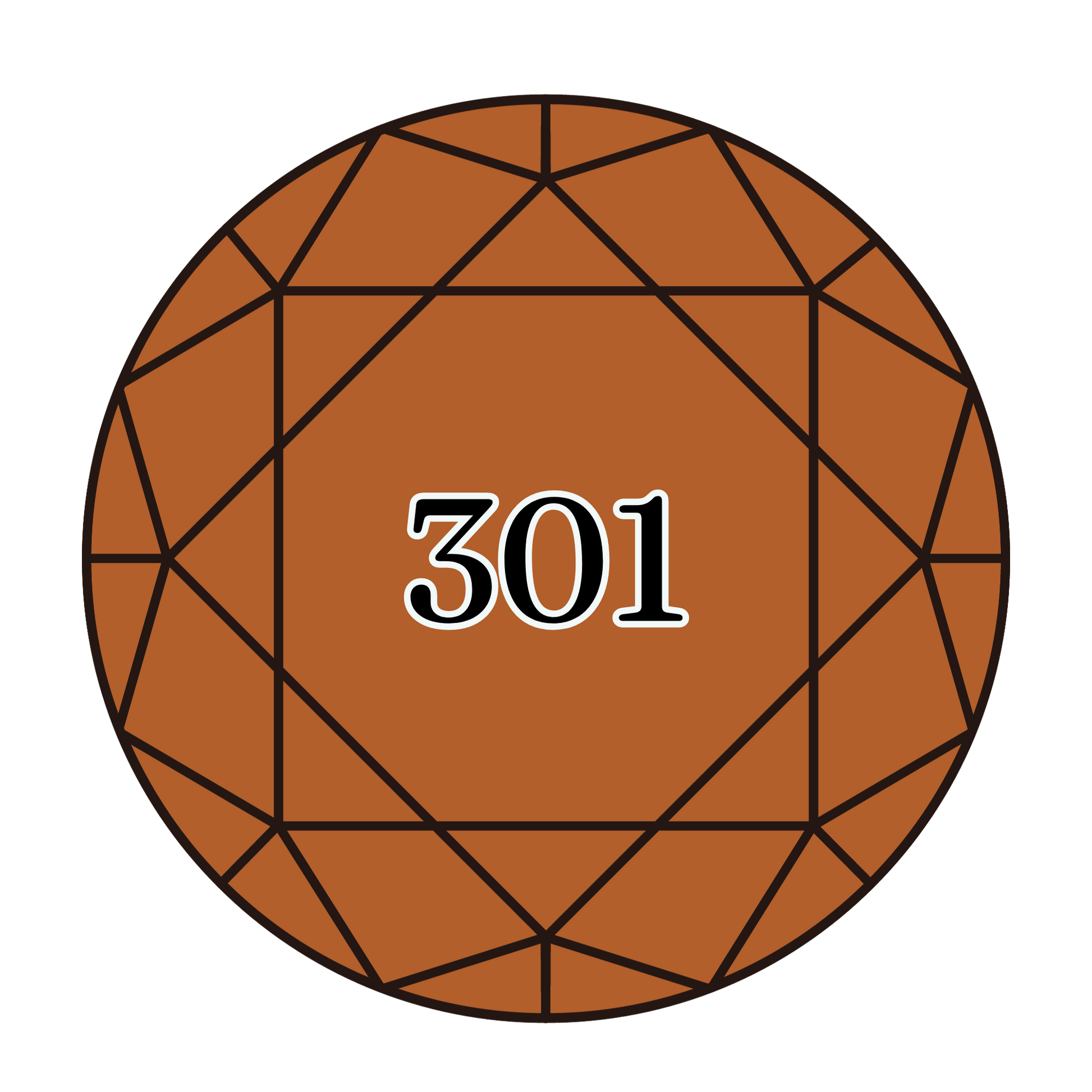 True North Diamond Art Round Diamond Drills 301 - Medium Mahogany - Round Bulk Diamond Drills