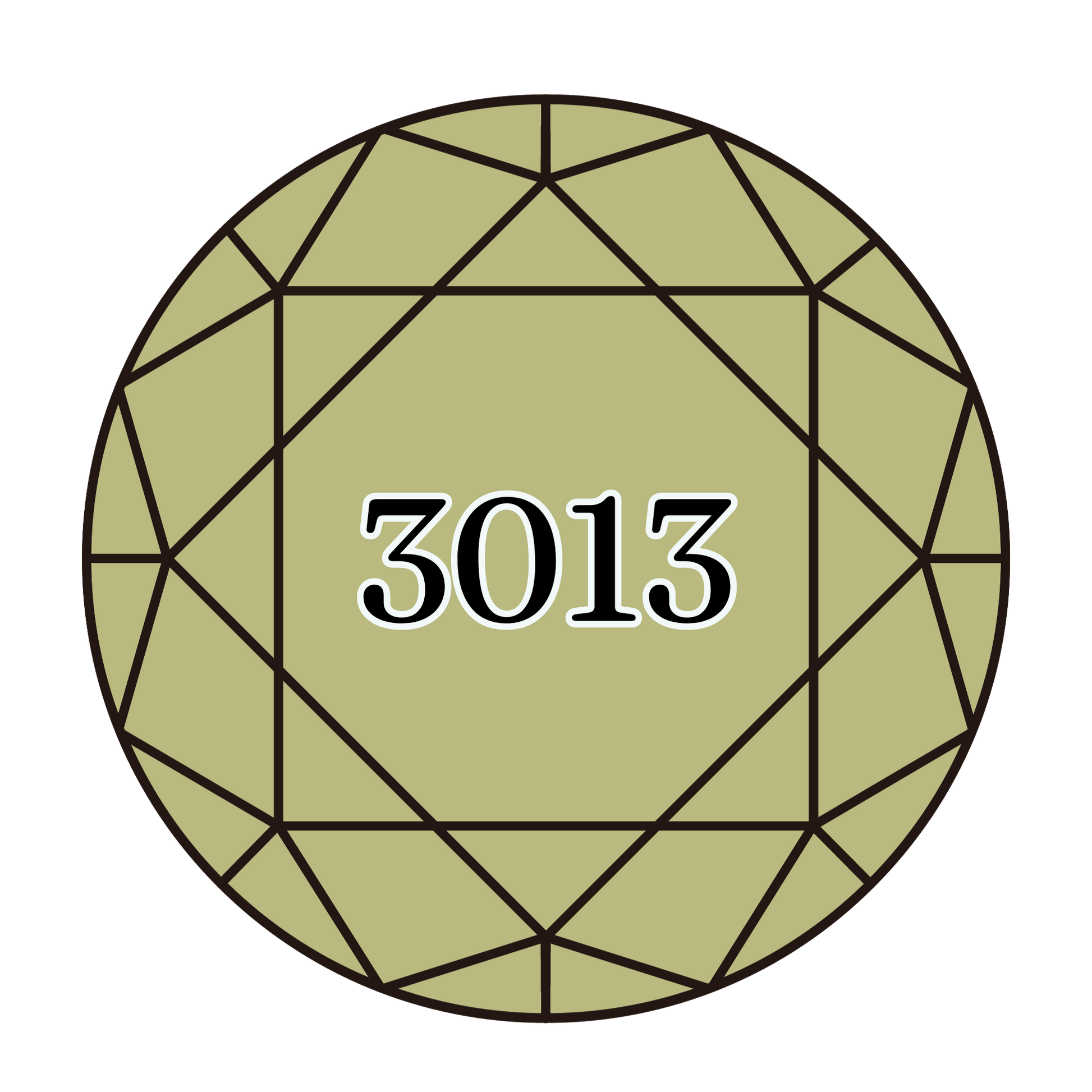 True North Diamond Art Round Diamond Drills 3013 - Light Khaki Green - Round Bulk Diamond Drills