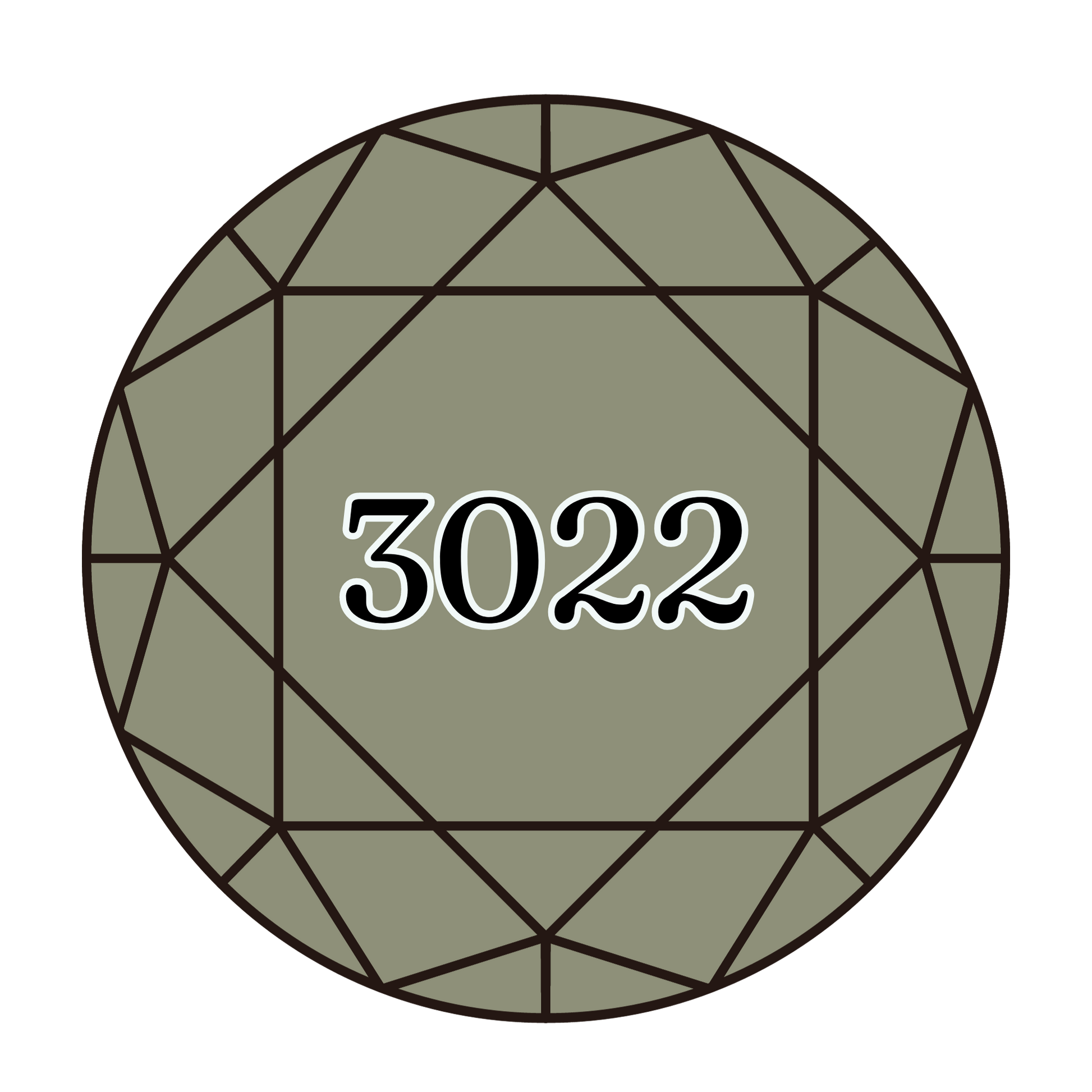 True North Diamond Art Round Diamond Drills 3022 - Medium Brown Grey - Round Bulk Diamond Drills