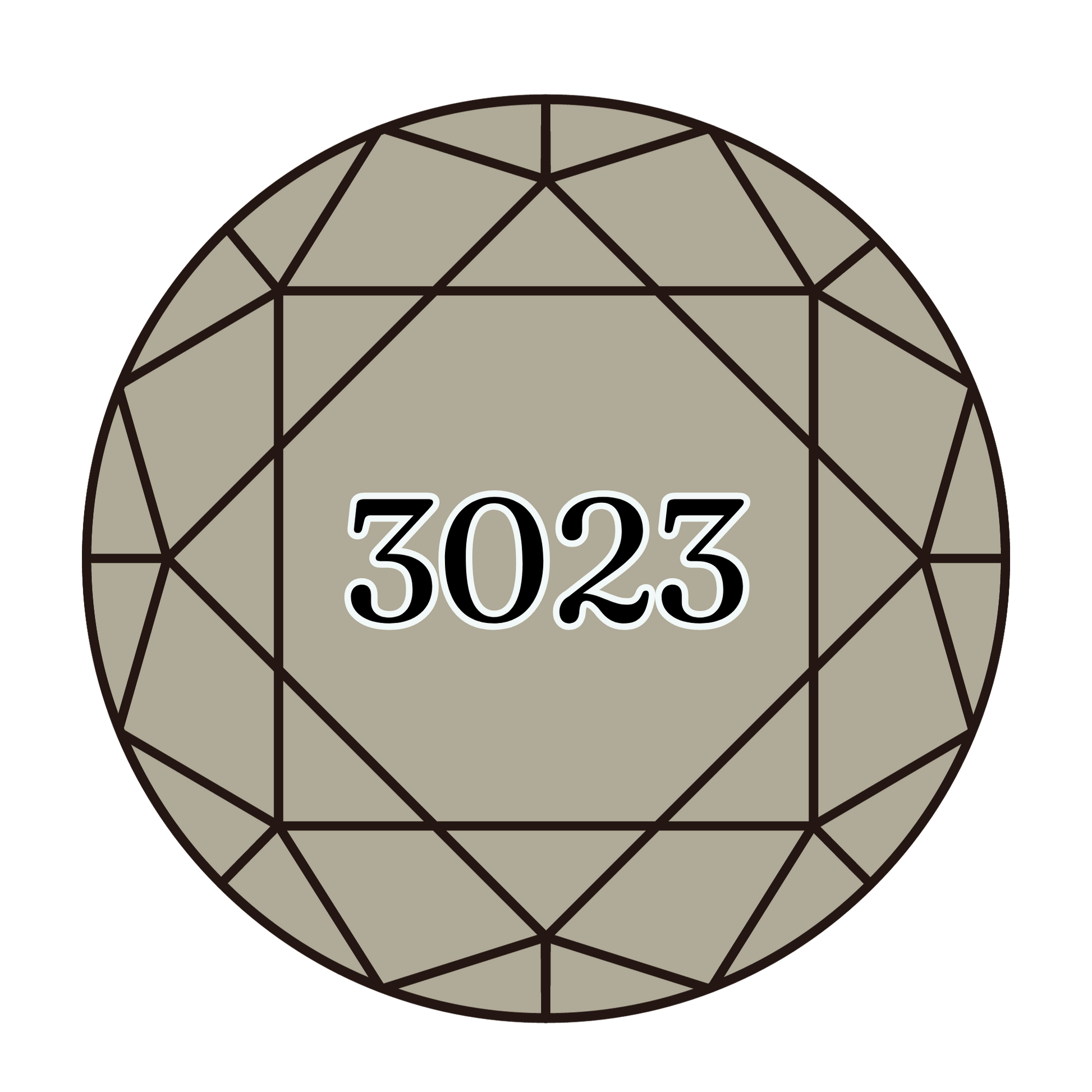 True North Diamond Art Round Diamond Drills 3023 - Light Brown Grey - Round Bulk Diamond Drills