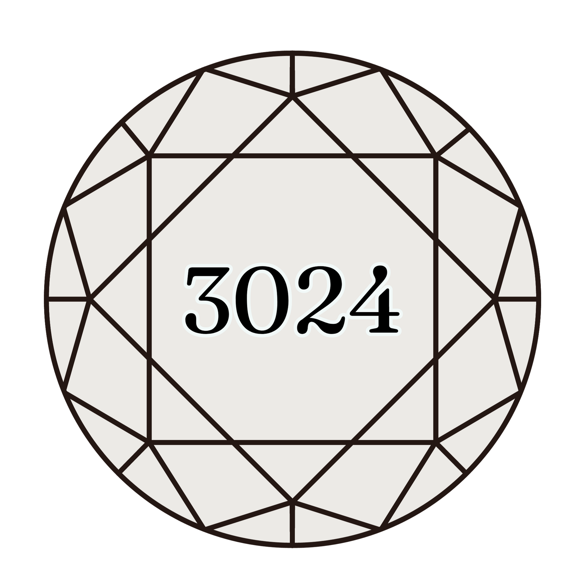 True North Diamond Art Round Diamond Drills 3024 - Very Light Brown Grey - Round Bulk Diamond Drills