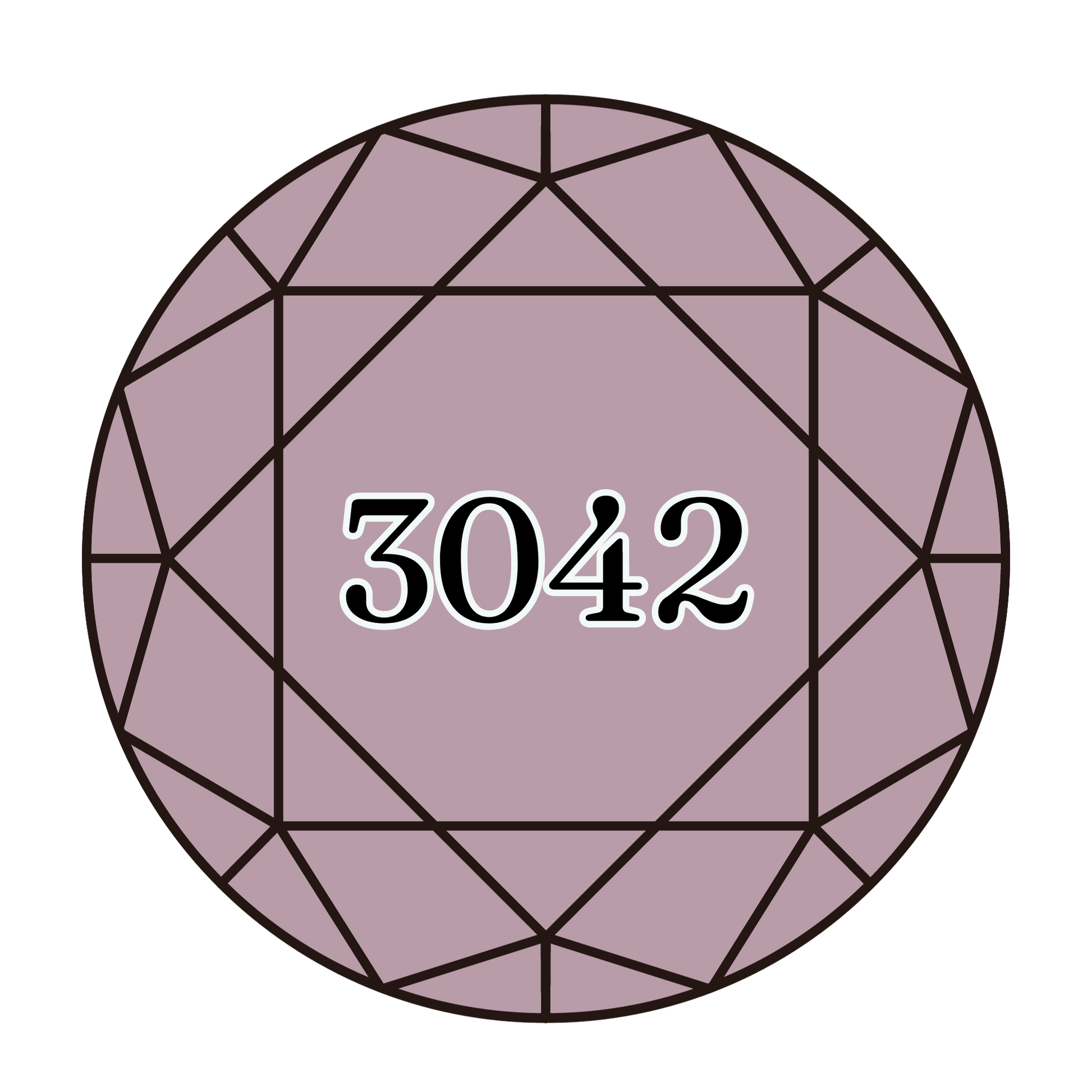 True North Diamond Art Round Diamond Drills 3042 - Light Antique Violet - Round Bulk Diamond Drills