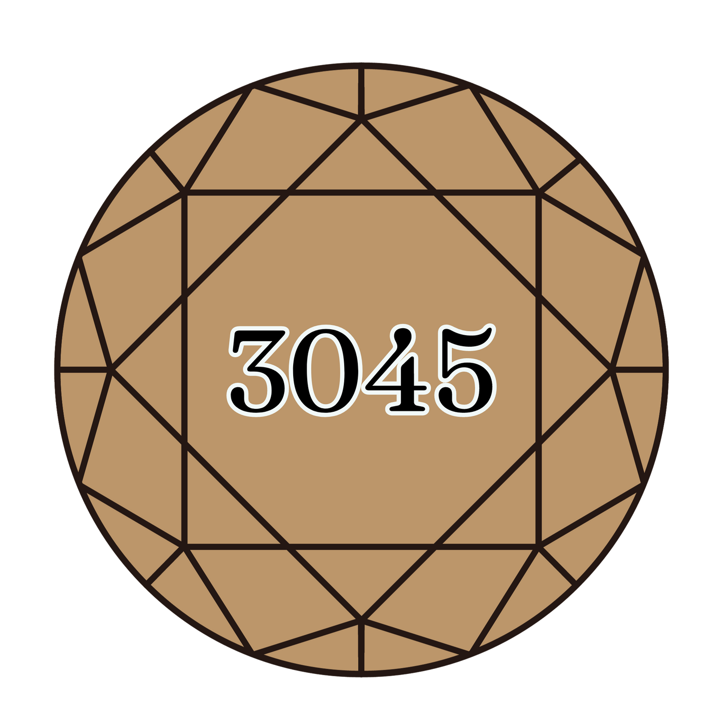 True North Diamond Art Round Diamond Drills 3045 - Dark Yellow Beige - Round Bulk Diamond Drills