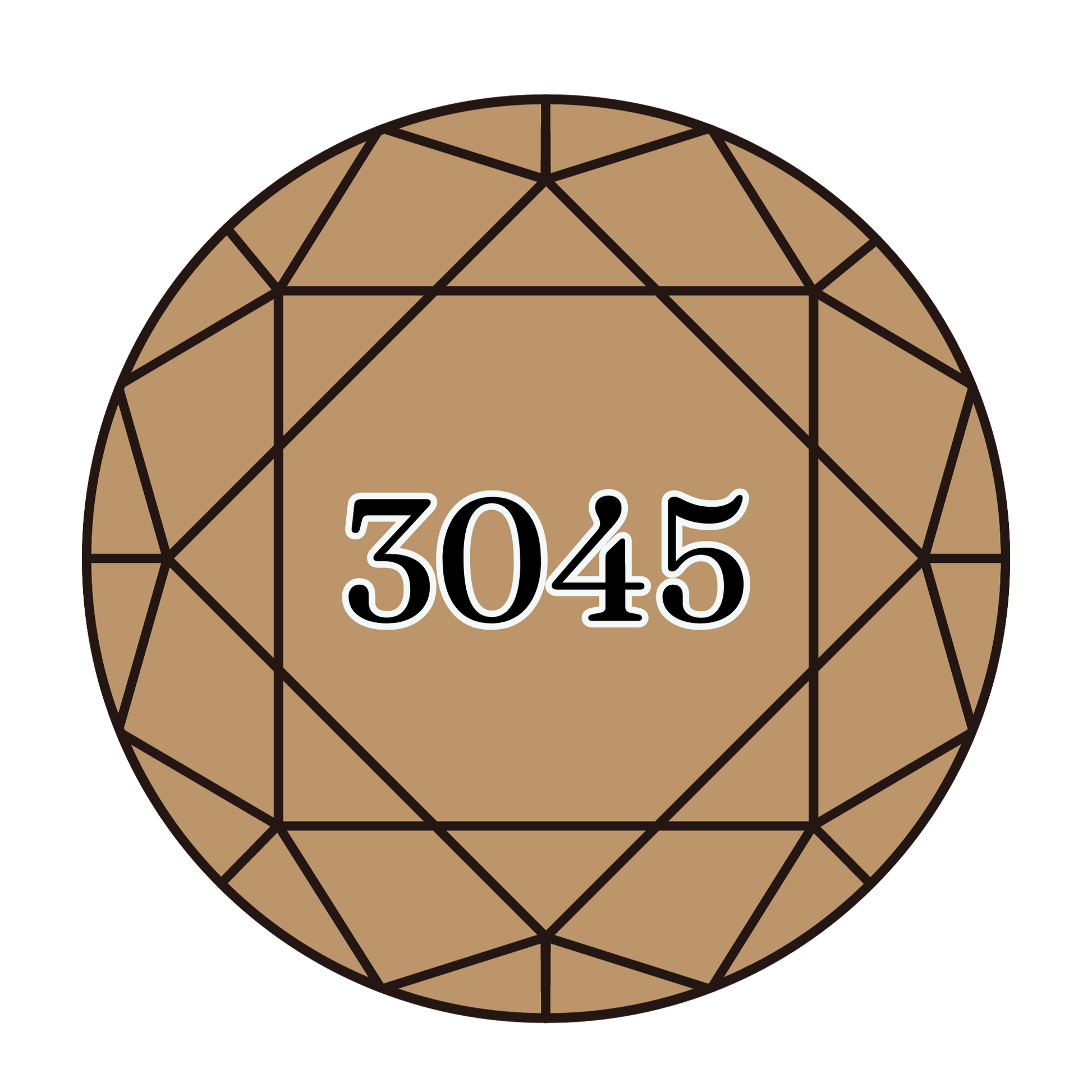 True North Diamond Art Round Diamond Drills 3045 - Dark Yellow Beige - Round Bulk Diamond Drills