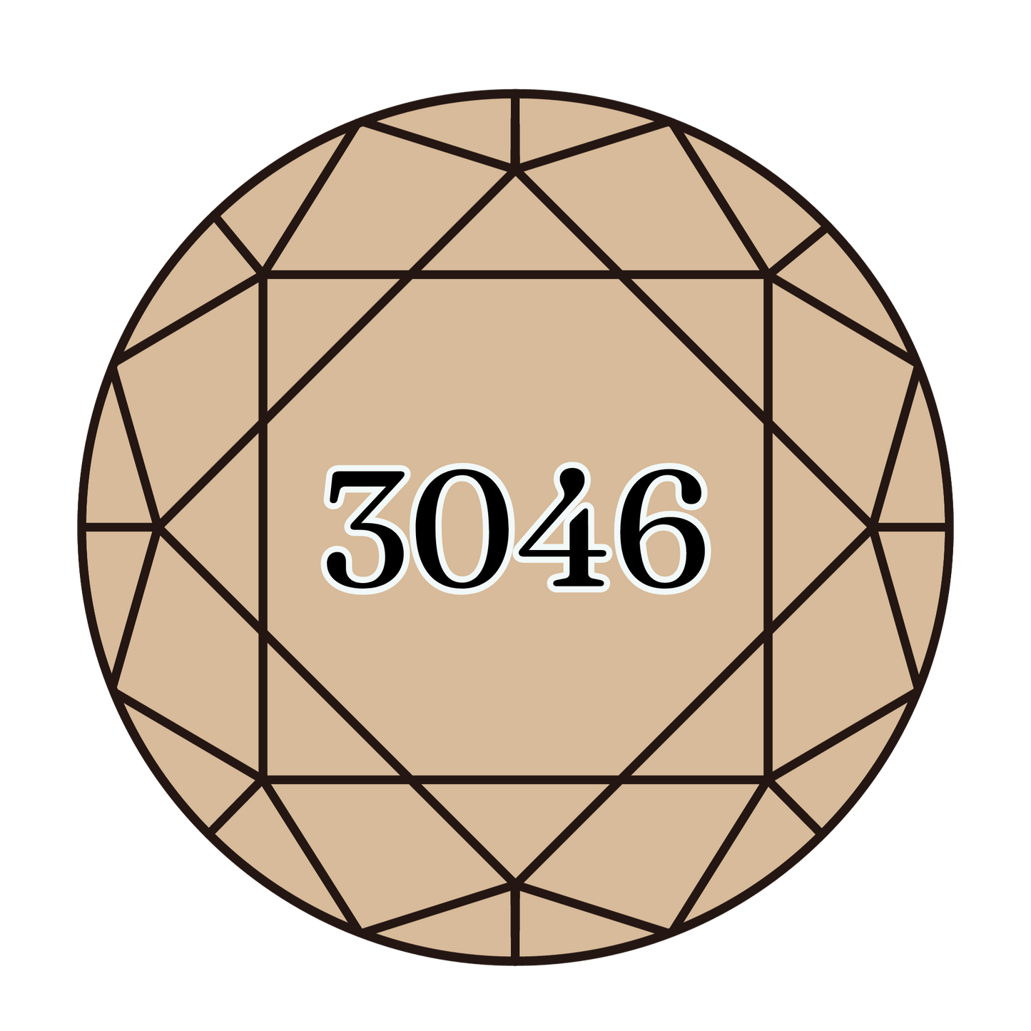 True North Diamond Art Round Diamond Drills 3046 - Medium Yellow Beige - Round Bulk Diamond Drills