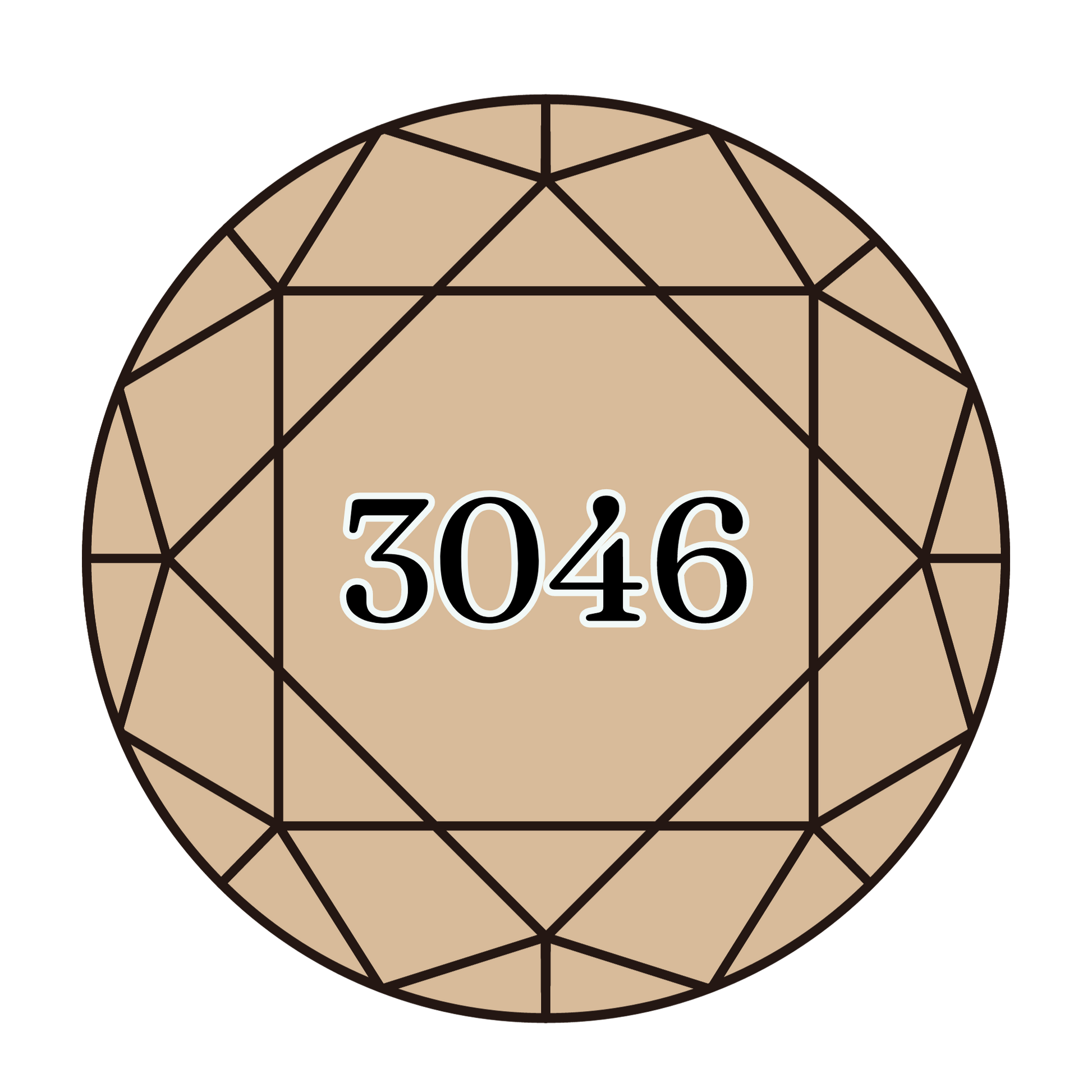 True North Diamond Art Round Diamond Drills 3046 - Medium Yellow Beige - Round Bulk Diamond Drills