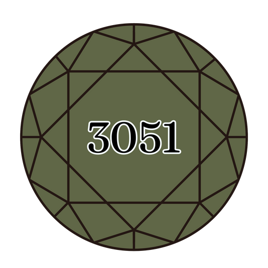 True North Diamond Art Round Diamond Drills 3051 - Dark Green Grey - Round Bulk Diamond Drills