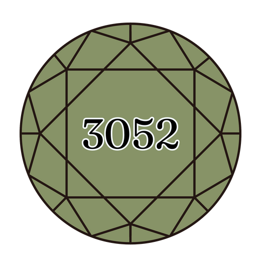 True North Diamond Art Round Diamond Drills 3052 - Medium Green Grey - Round Bulk Diamond Drills