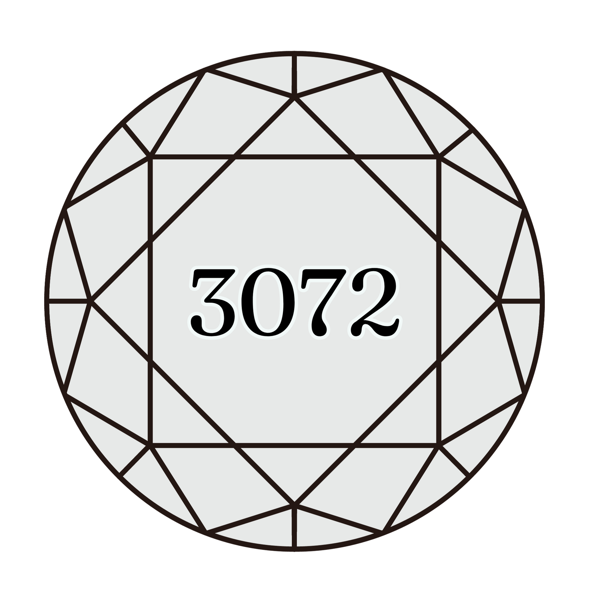 True North Diamond Art Round Diamond Drills 3072 - Very Light Beaver Grey - Round Bulk Diamond Drills