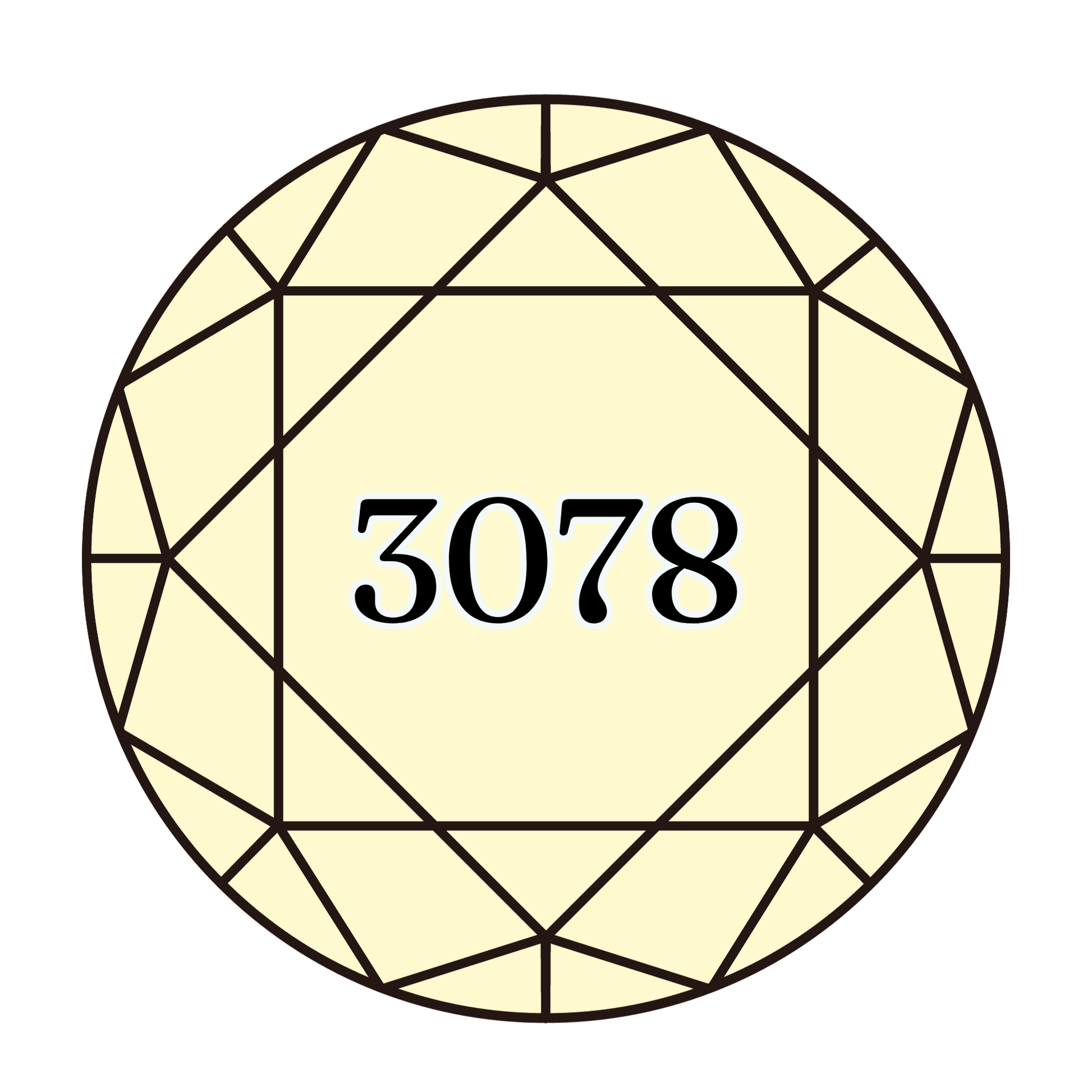 True North Diamond Art Round Diamond Drills 3078 - Very Light Golden Yellow - Round Bulk Diamond Drills