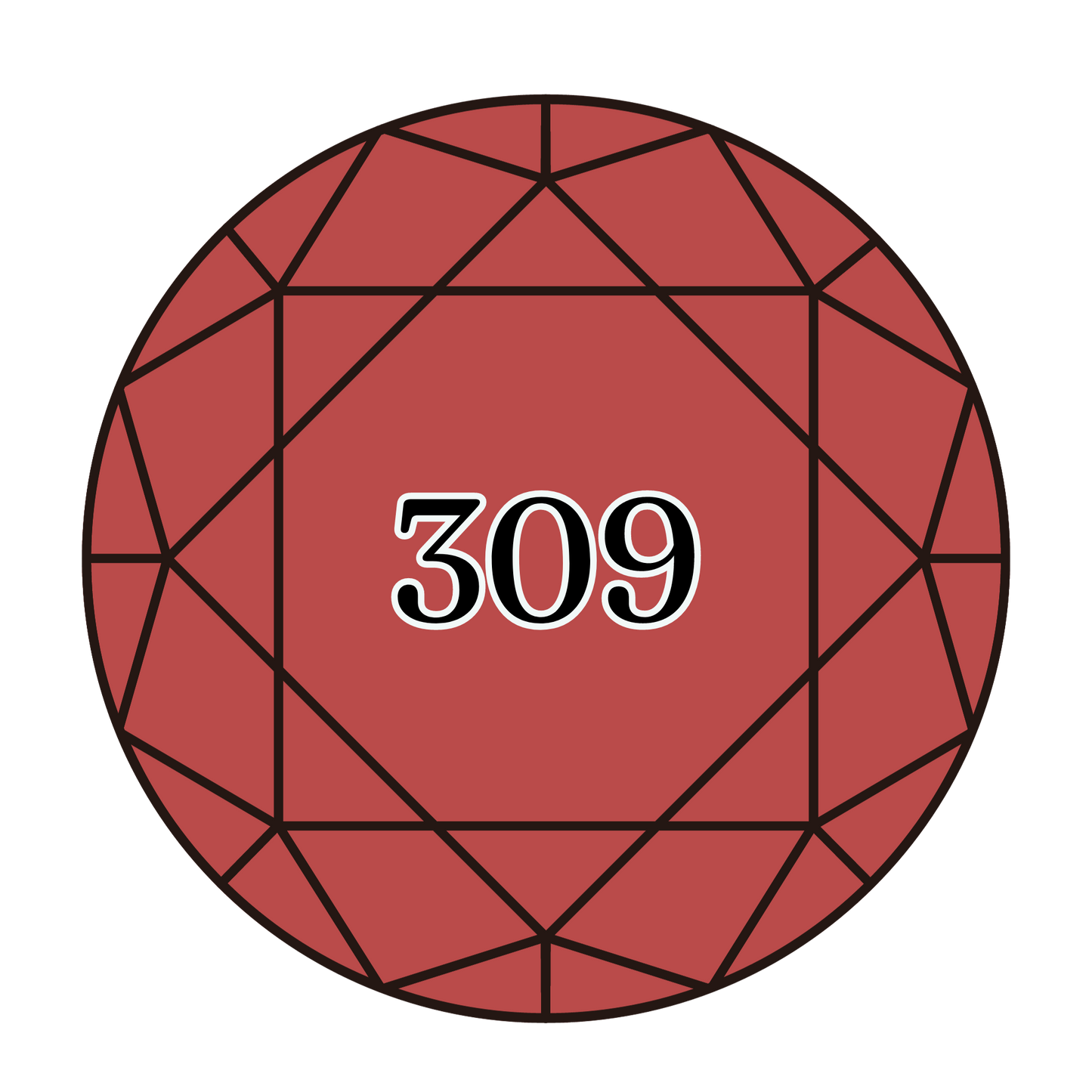 True North Diamond Art Round Diamond Drills 309 - Ultra Very Dark Rose - Round Bulk Diamond Drills