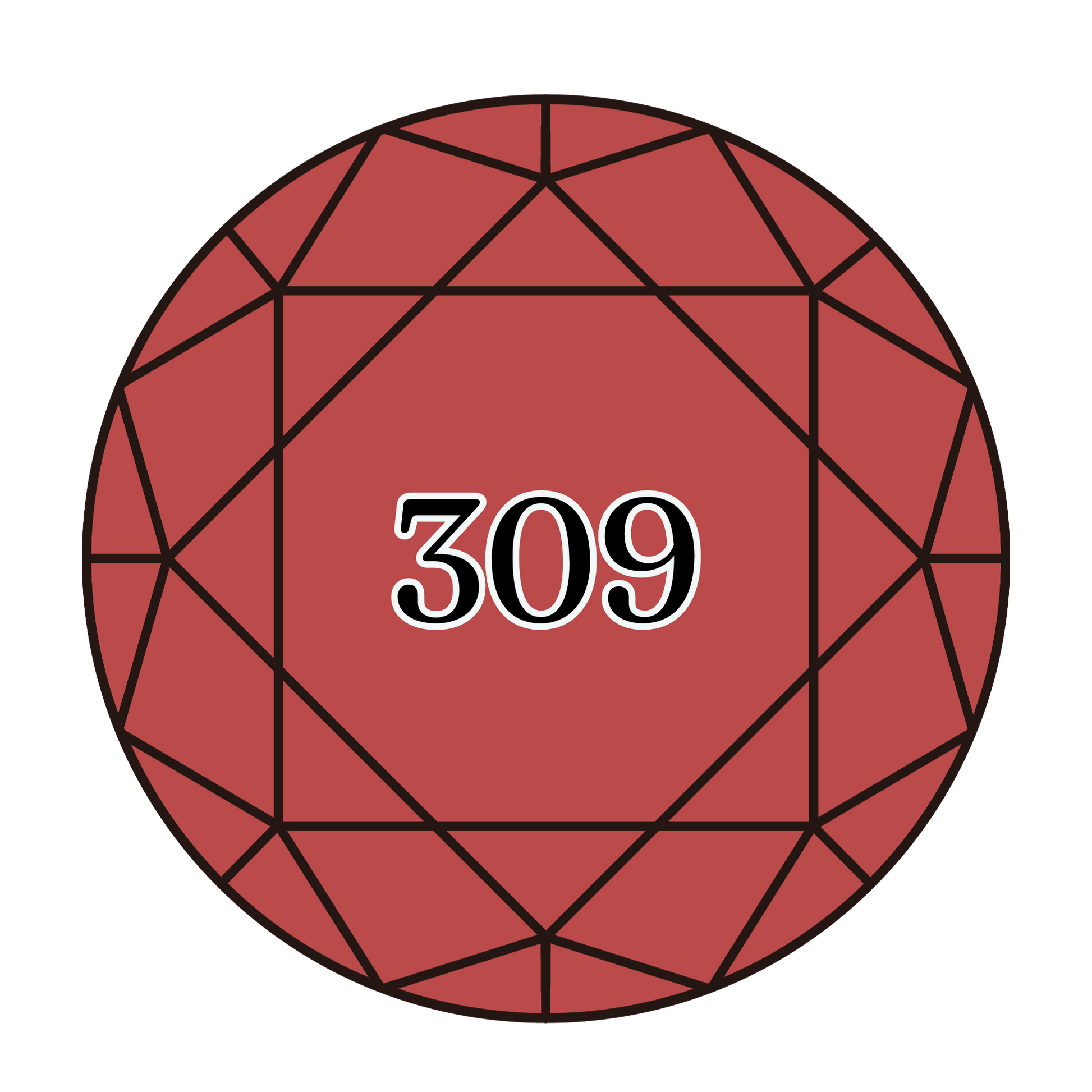 True North Diamond Art Round Diamond Drills 309 - Ultra Very Dark Rose - Round Bulk Diamond Drills