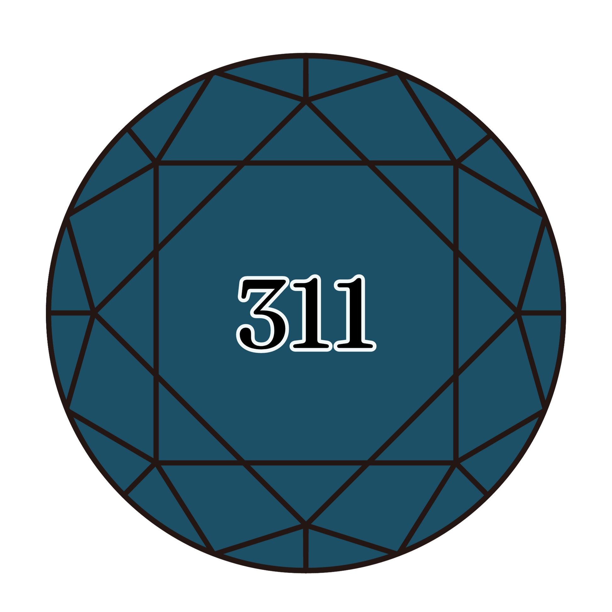 True North Diamond Art Round Diamond Drills 311 - Medium Navy Blue - Round Bulk Diamond Drills