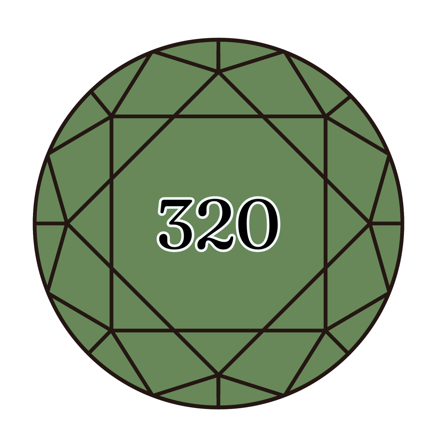 True North Diamond Art Round Diamond Drills 320 - Medium Pistachio Green - Round Bulk Diamond Drills