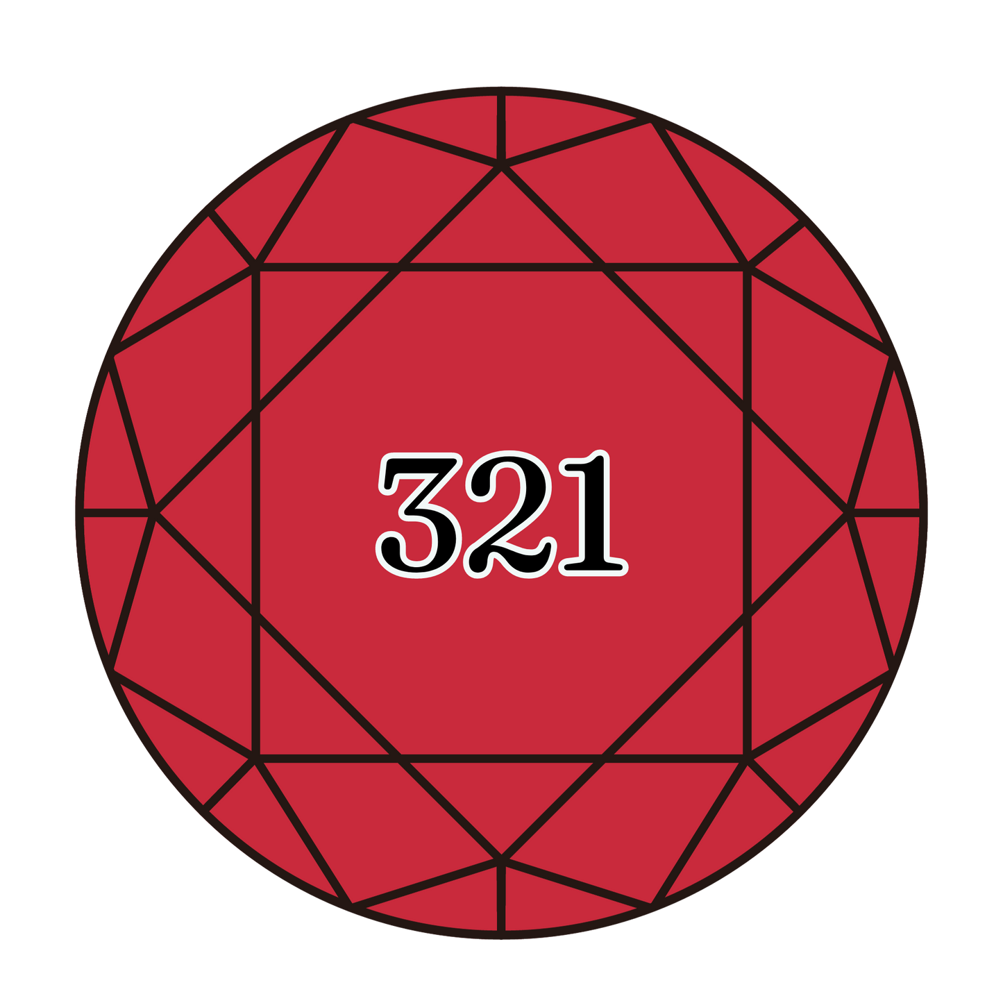 True North Diamond Art Round Diamond Drills 321 - Red - Round Bulk Diamond Drills