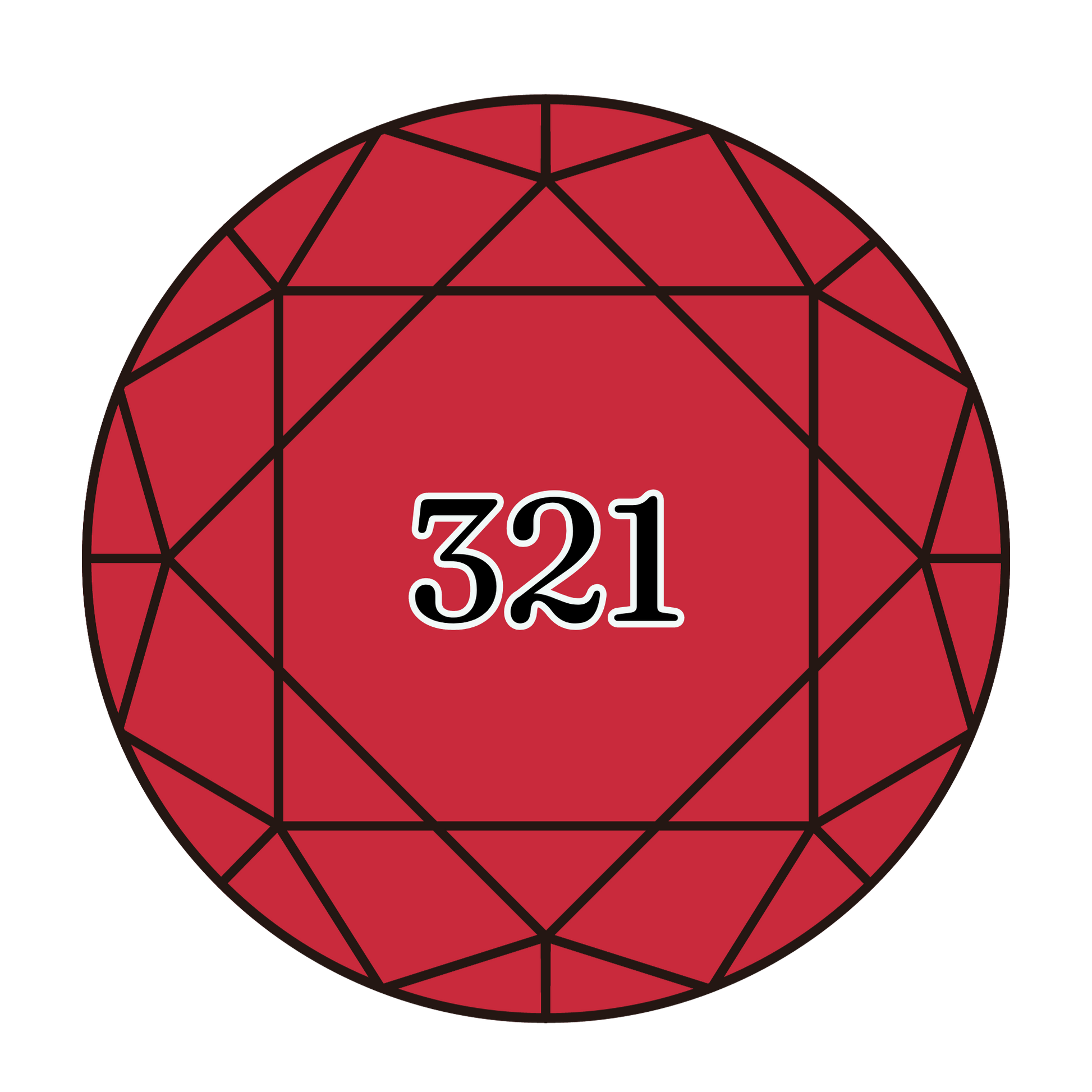 True North Diamond Art Round Diamond Drills 321 - Red - Round Bulk Diamond Drills