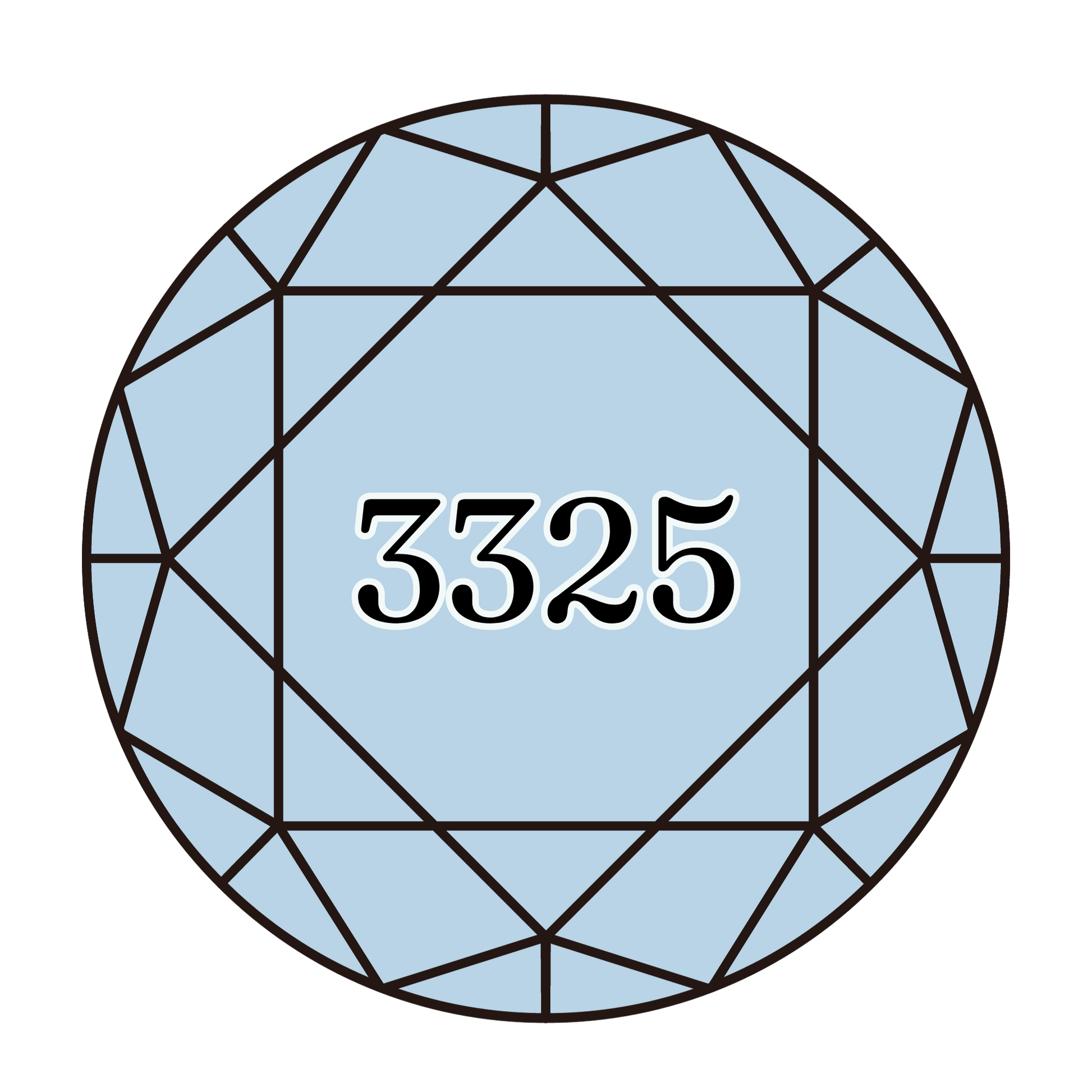 True North Diamond Art Round Diamond Drills 3325 - Light Baby Blue - Round Bulk Diamond Drills