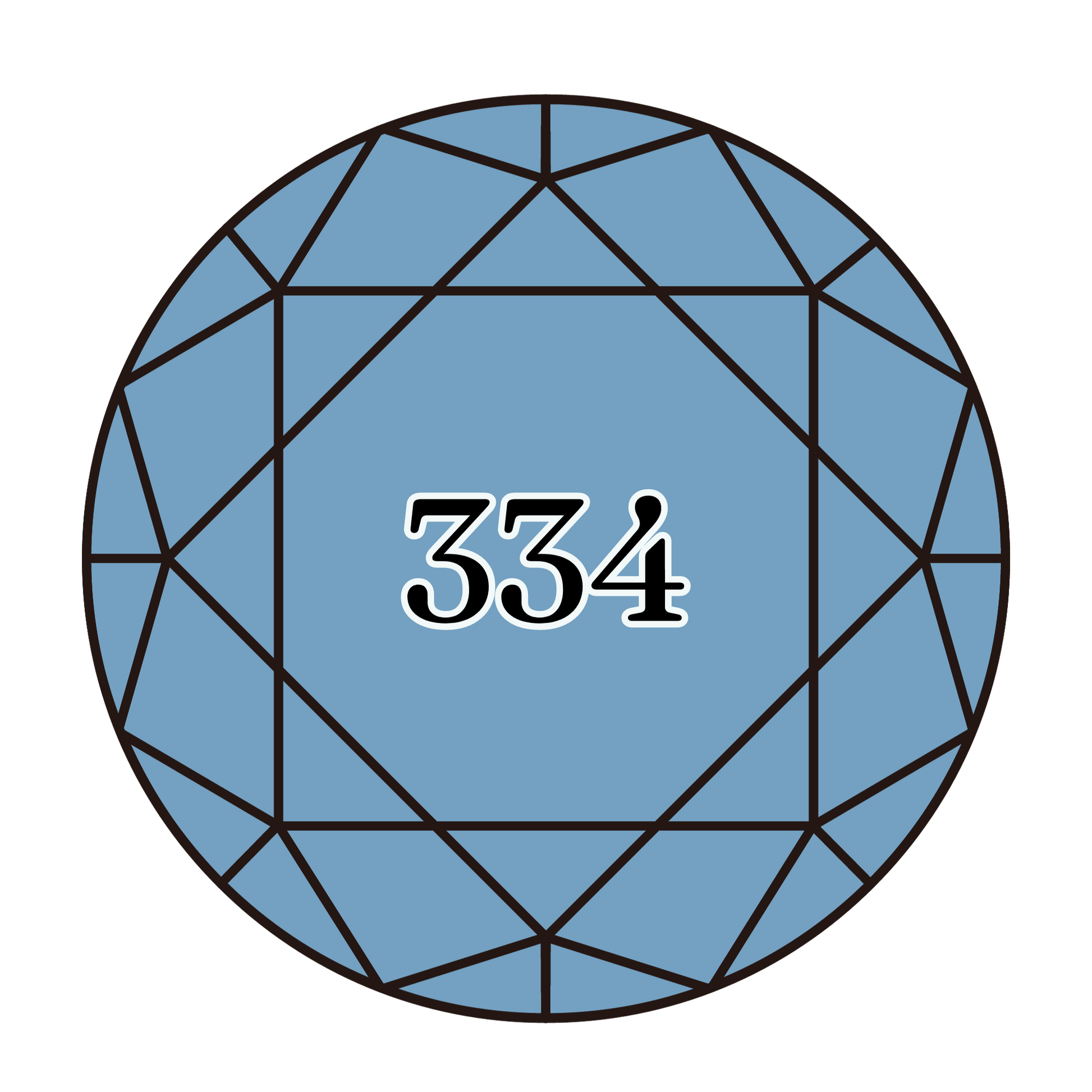 True North Diamond Art Round Diamond Drills 334 - Medium Baby Blue - Round Bulk Diamond Drills