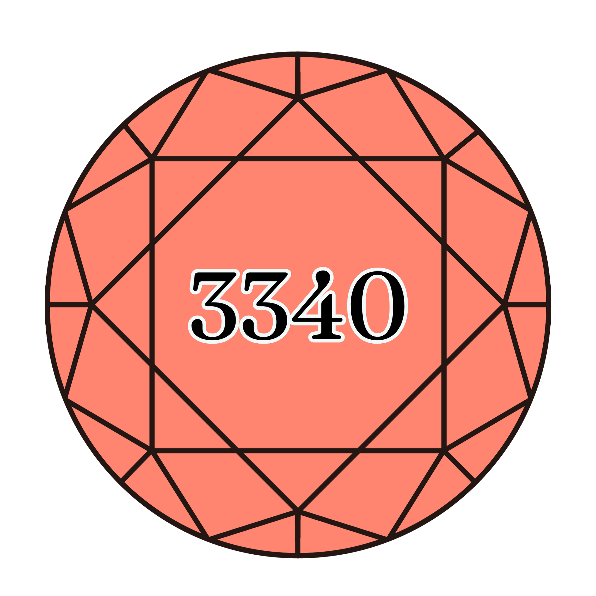 True North Diamond Art Round Diamond Drills 3340 -  Medium Apricot - Round Bulk Diamond Drills