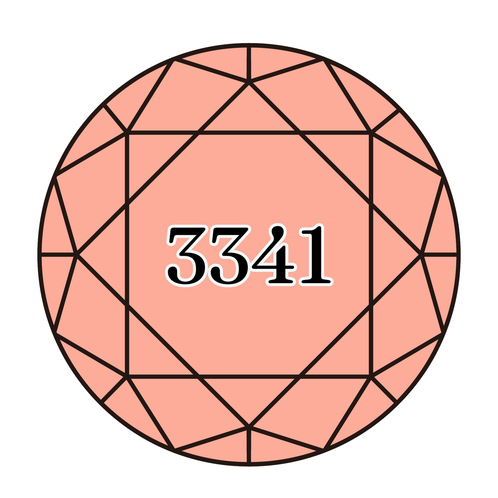 True North Diamond Art Round Diamond Drills 3341 - Apricot - Round Bulk Diamond Drills