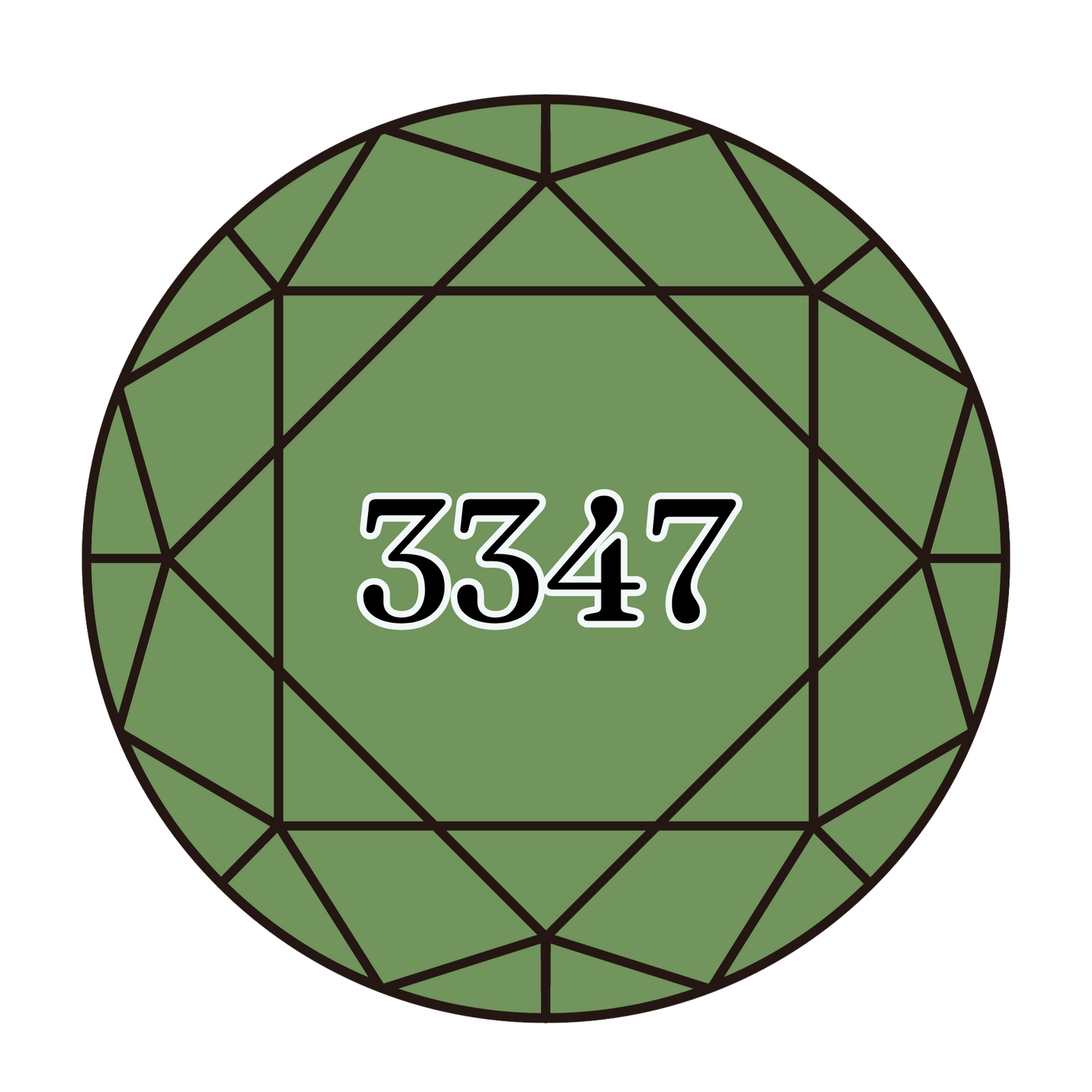 True North Diamond Art Round Diamond Drills 3347 -  Medium Yellow Green - Round Bulk Diamond Drills