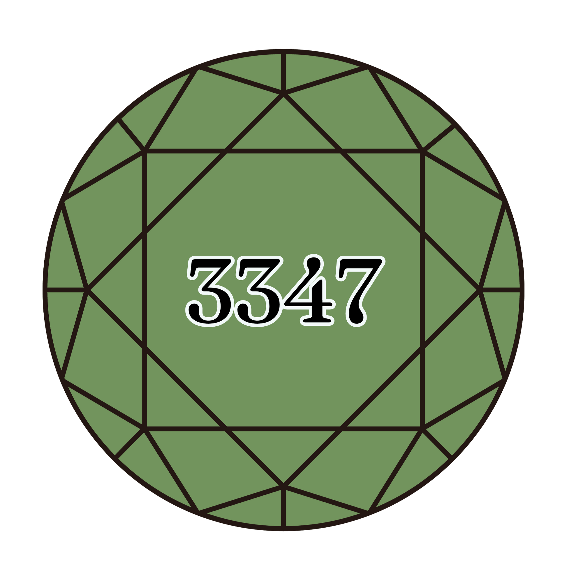 True North Diamond Art Round Diamond Drills 3347 -  Medium Yellow Green - Round Bulk Diamond Drills