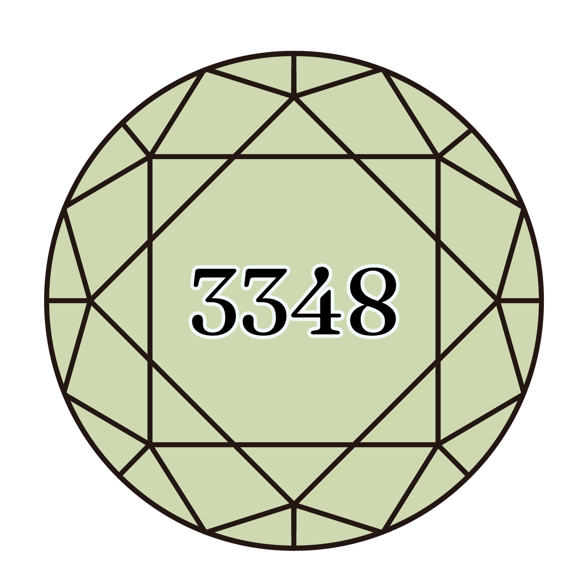 True North Diamond Art Round Diamond Drills 3348 - Light Yellow Green - Round Bulk Diamond Drills