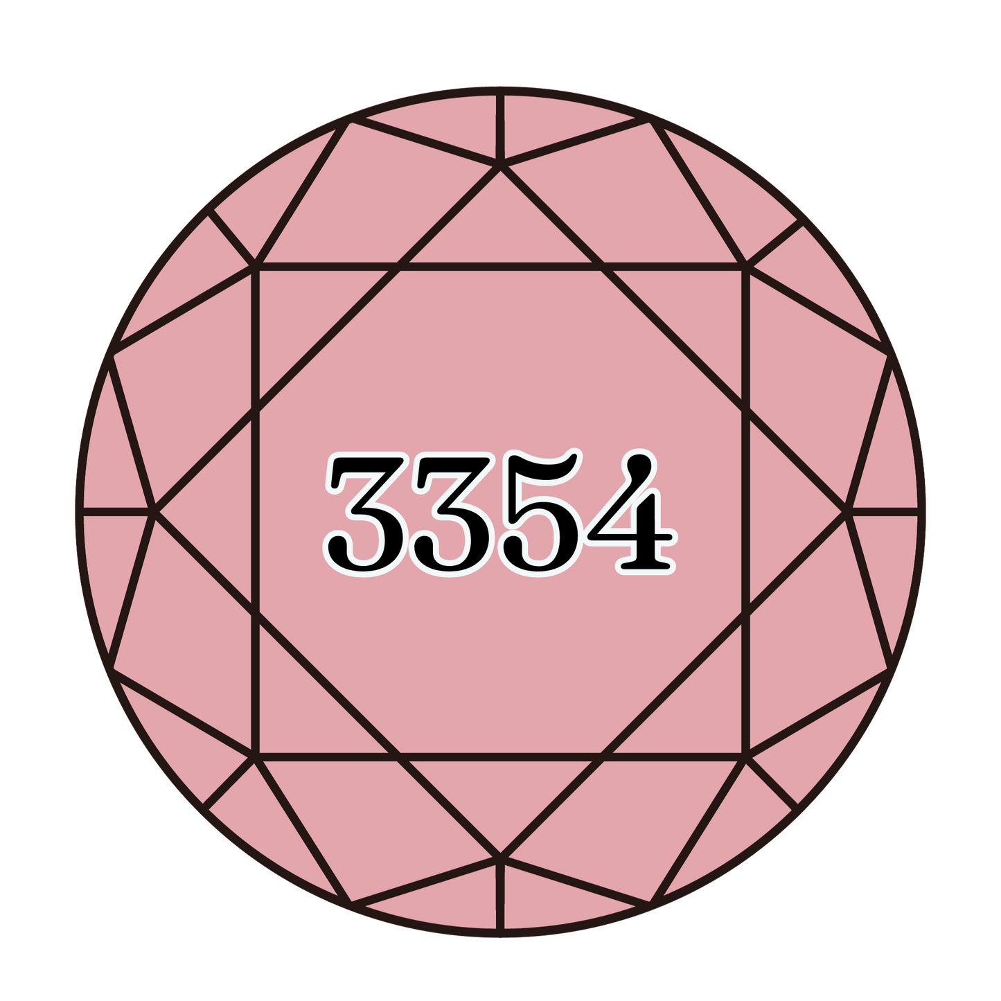 True North Diamond Art Round Diamond Drills 3354 -  Light Dusty Rose - Round Bulk Diamond Drills