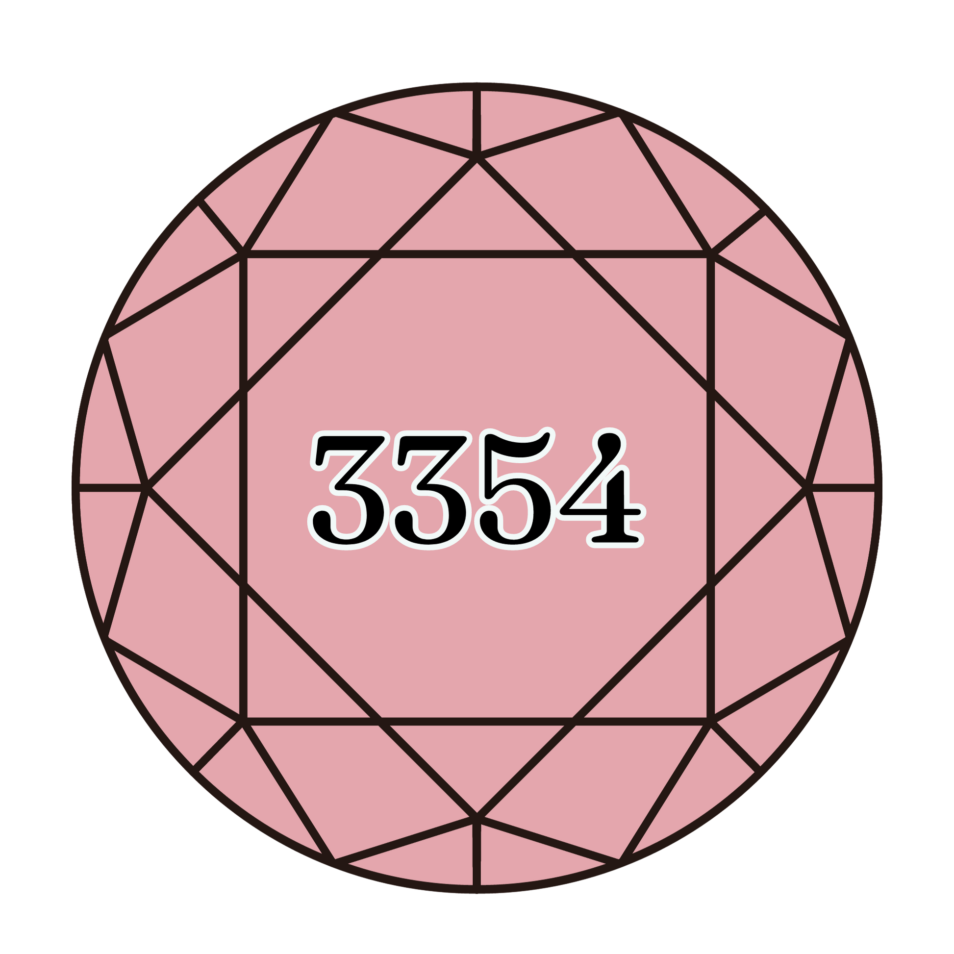 True North Diamond Art Round Diamond Drills 3354 -  Light Dusty Rose - Round Bulk Diamond Drills