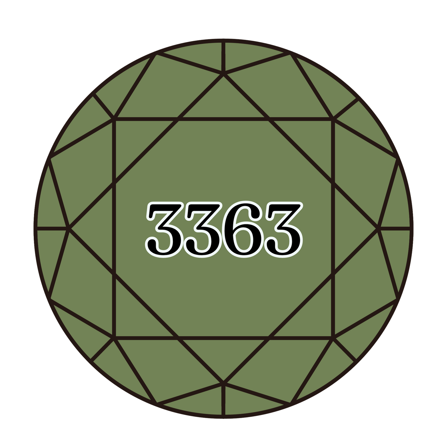 True North Diamond Art Round Diamond Drills 3363 - Medium Pine Green - Round Bulk Diamond Drills