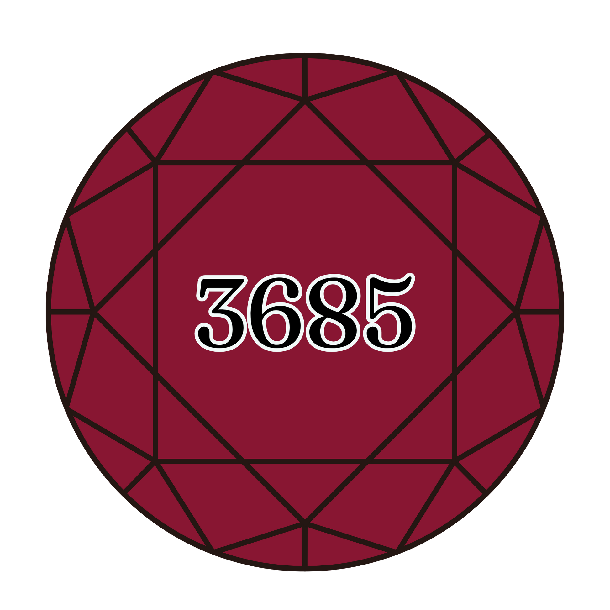 True North Diamond Art Round Diamond Drills 3685 - Very Dark Mauve - Round Bulk Diamond Drills